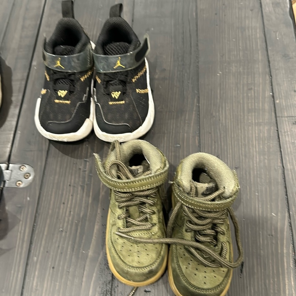 Size 5 Air Jordan and Nike Toddler shoes.
